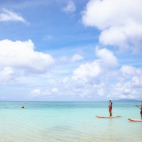 プライベートビーチで楽しむマリンスポーツにはまると、翌年も必ずこの島を訪れたくなるはず