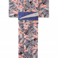 THREE HEADS FLAMINGO YUKATA（ブラック/3万5,000円）