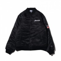 「CHAMPION x ATMOS LAB SATIN BASEBALL JACKET」（1万7,000円）