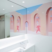 ラフォーレ原宿のトイレにコリュ（Colliu）の作品が登場