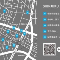 新宿東口エリアのアートスポットMAP