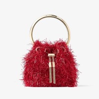 ＜JIMMY CHOO／ジミー チュウ＞ 「マイクロ ボン ボン」バッグ 12万3,200円 (素材:ポリエステル、真鍮／H12×W11.5×D7cm)