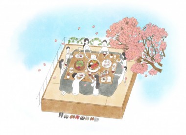 自由が丘の屋上こたつ席「おでん」お花見コース登場! 桜が散ったらおしまいの期間限定