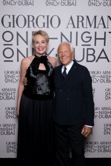 ドバイで行われた、ジョルジオ アルマーニ「ONE NIGHT ONLY DUBAI」にシャロン・ストーンら豪華ゲストが来場