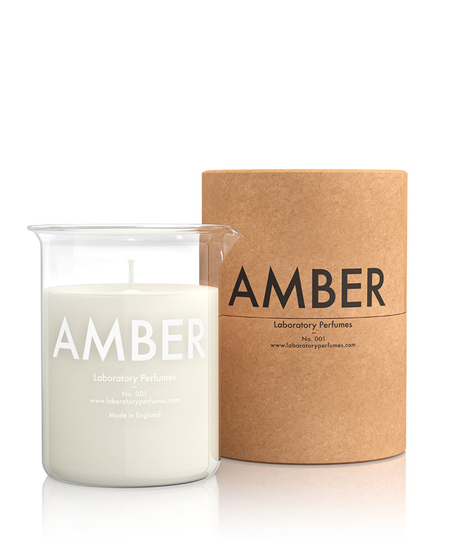 「ラボラトリー パフューム」キャンドル／「アンバー（AMBER）」（300g 各8,500円）