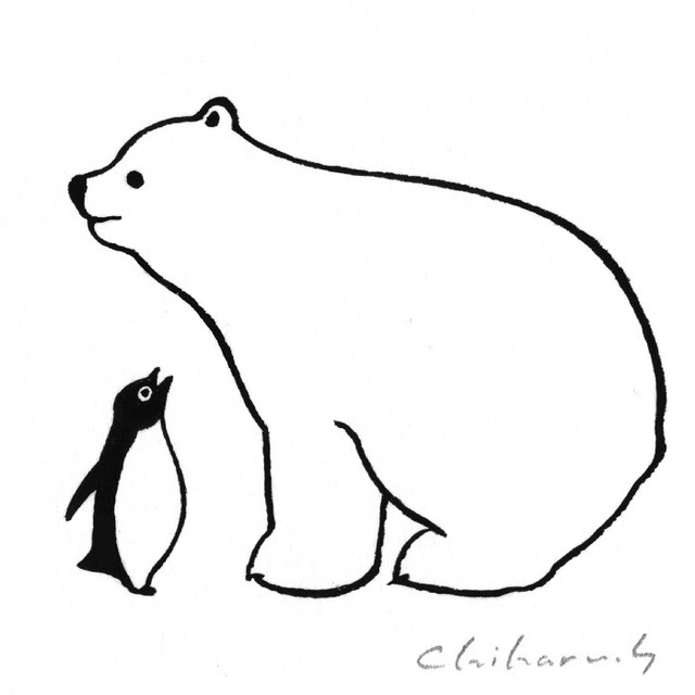 シロクマとペンギン