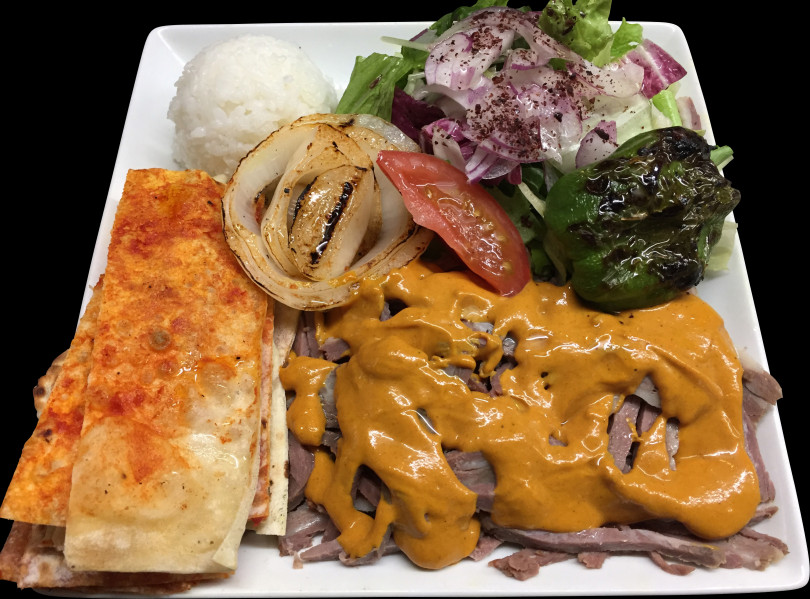 kebab chef ビーフの回し焼きケバブのカレーソース